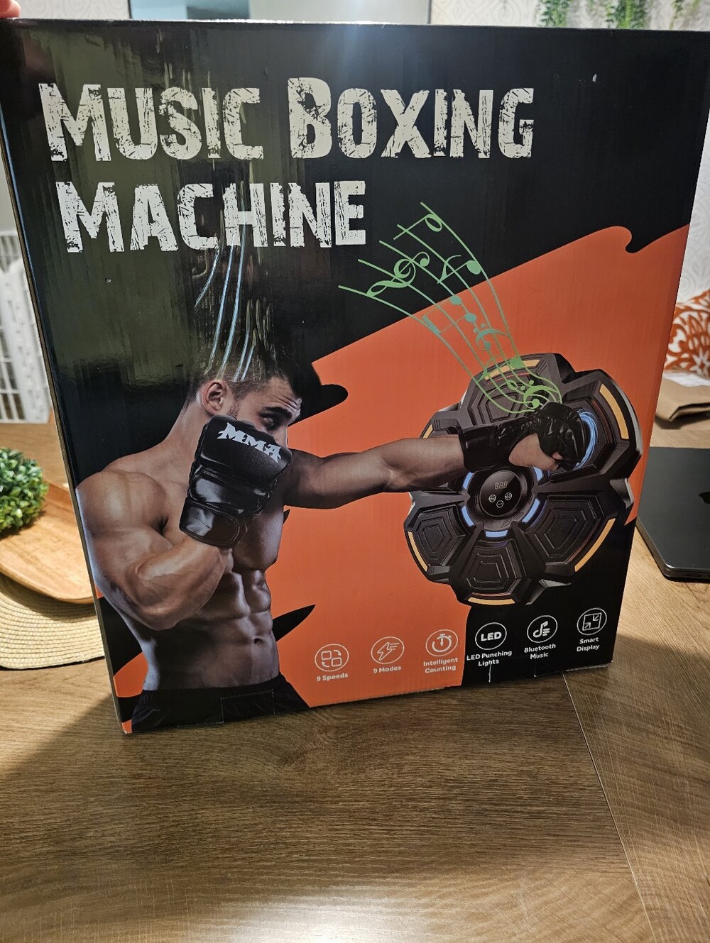 Boxing Machine - Black/Orange Punching Trainer